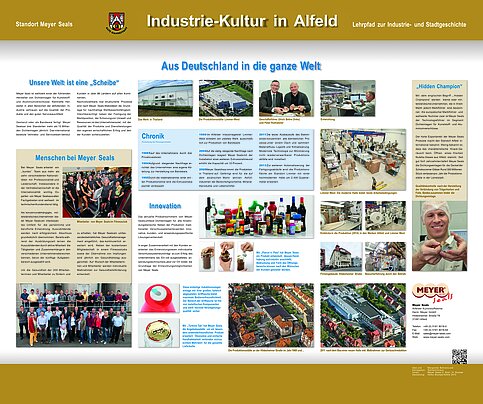 Industriekulturpfad Infotafel 1. Meyer Seals Deutschland Industriekulturpfad Infotafel 1. Meyer Seals Deutschland