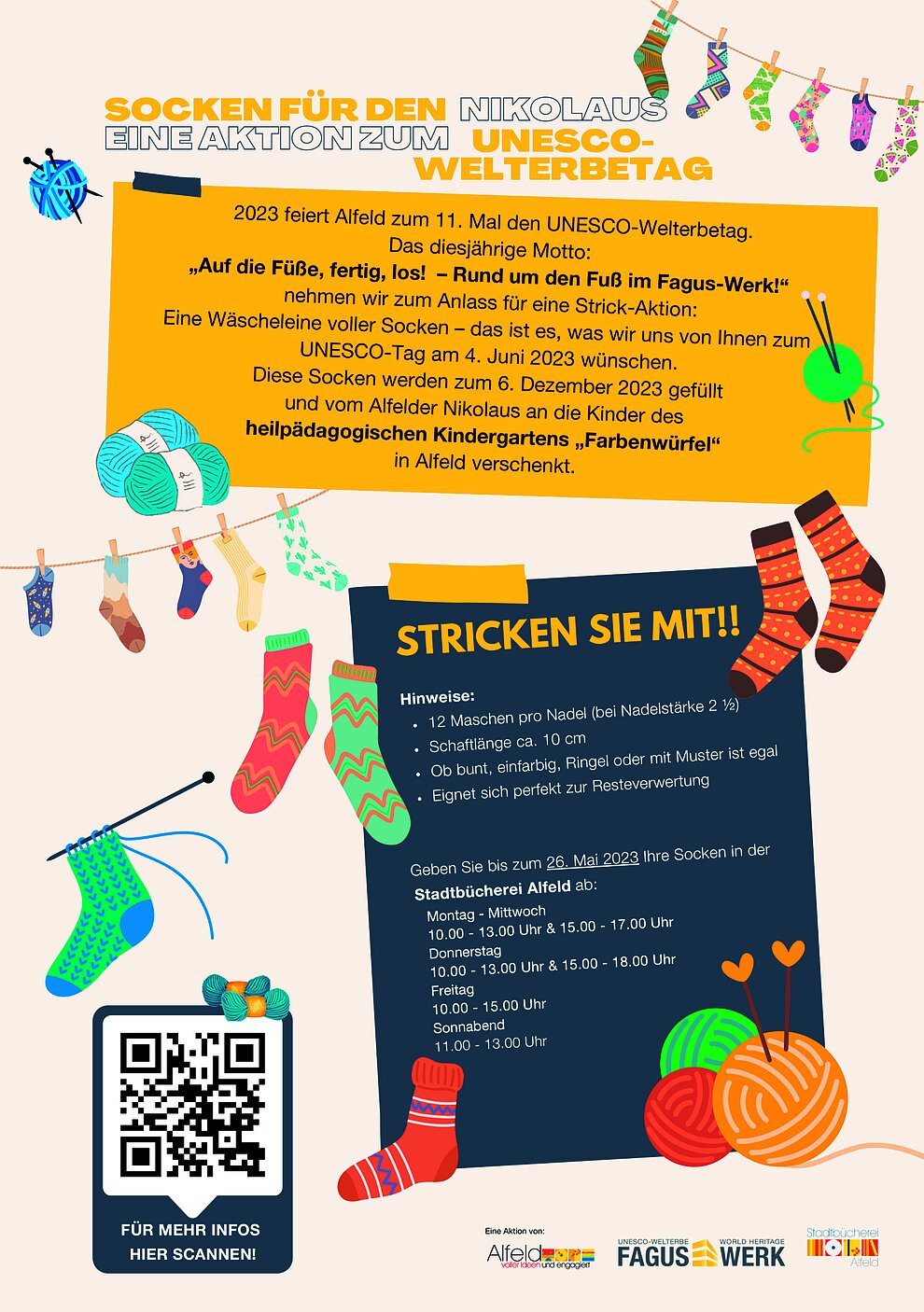 Socken-Strick-Wettbewerb