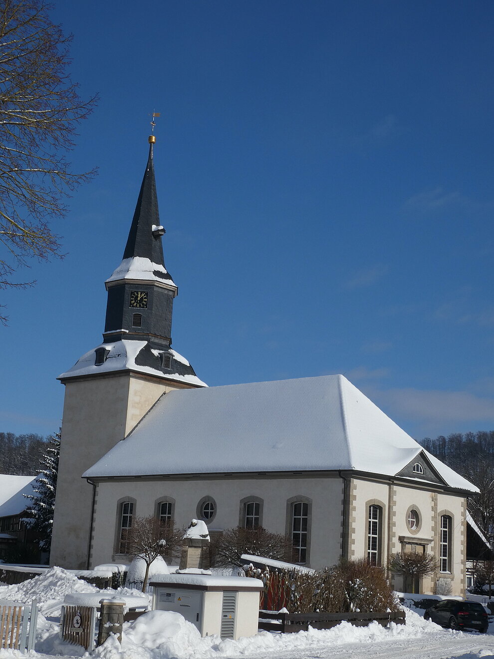 Die Förster Kirche im Winter © Archiv Kirchengemeinde Föhrste