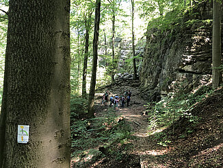 Lippoldshöhle auf dem Ith-Hils-Wanderweg © Hg Scharf Lippoldshöhle auf dem Ith-Hils-Wanderweg © Hg Scharf