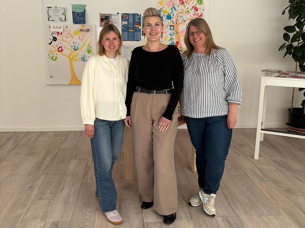 von links nach rechts: Alicia Tisemann, Olga von Einem und Annika Kunz. Bild_Team
