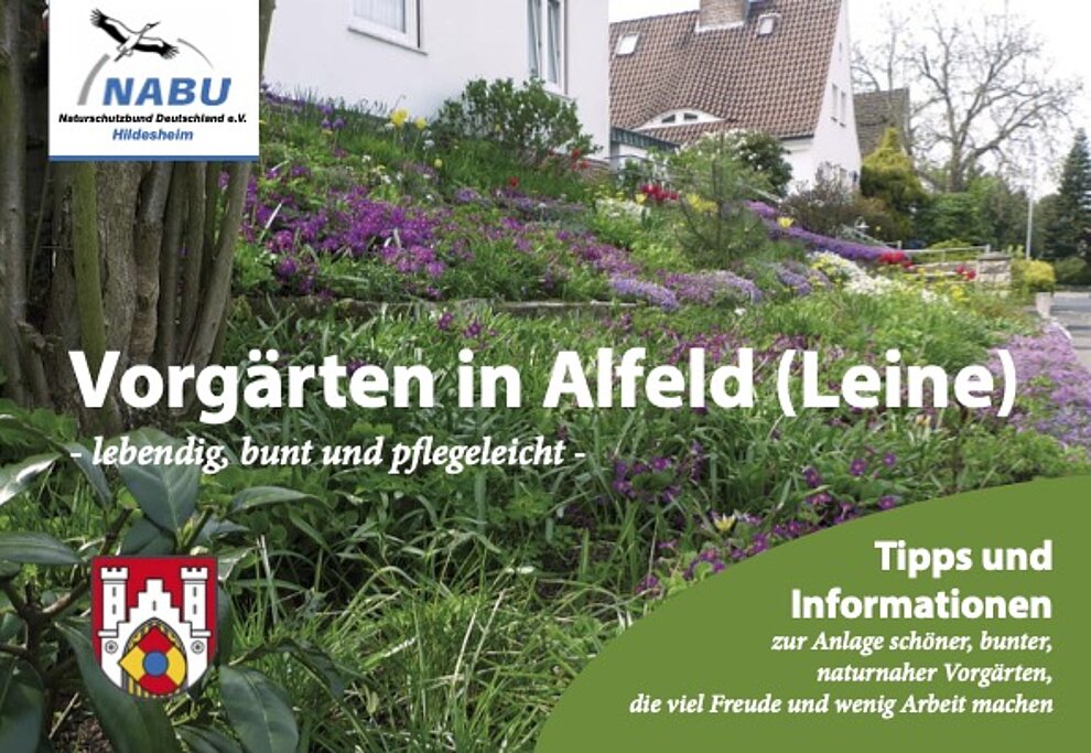 Titelbild der Vorgärten-Broschüre. 2024_Vorgaerten_Broschuere_Titel