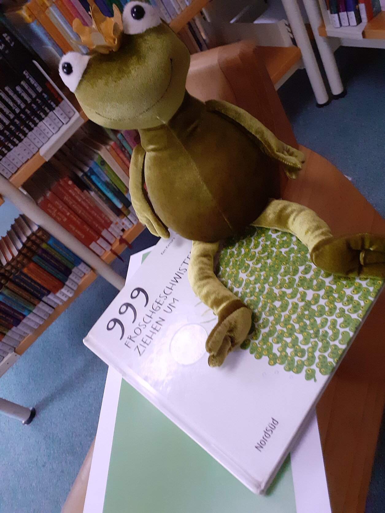 Papa Frosch hütet seine 999 Froschkinder Bild_3_Vorlesetag_2025_999_Froschgeschwister
