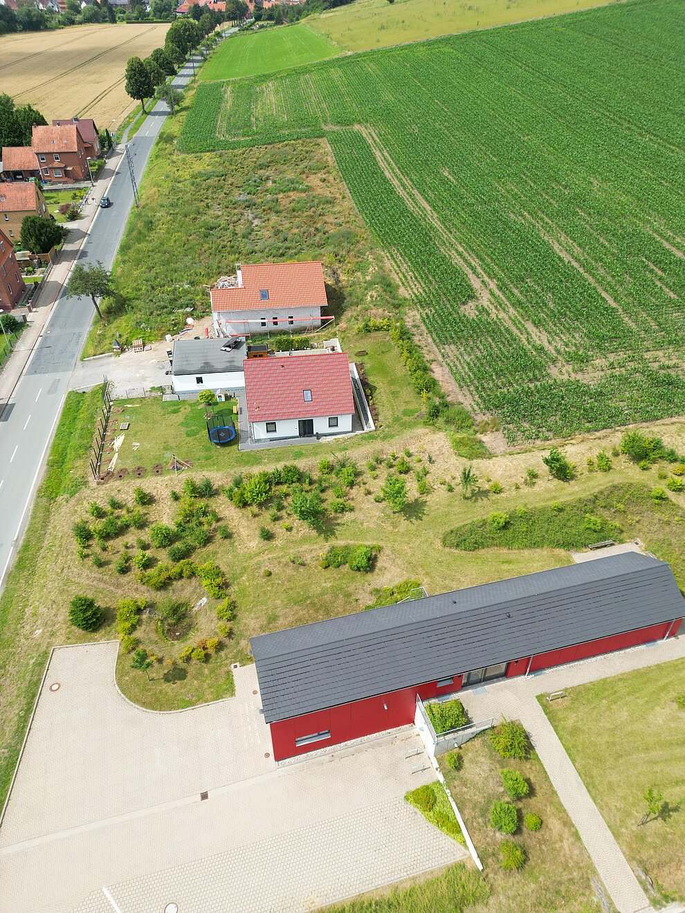 Baugebiet Wegelange im Sommer 2024 Baugebiet Wegelange im Sommer 2024