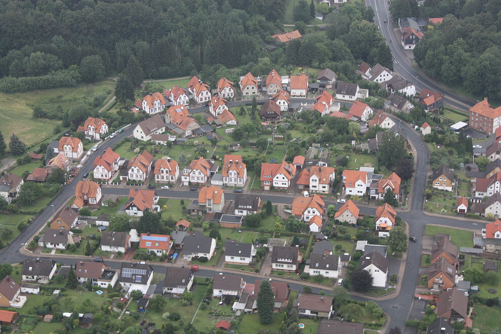Luftaufnahme des Buchenbrinkes in Gerzen aus 2011 @ hgscharf